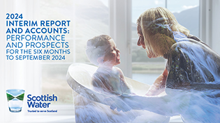 Interim Performance and Prospects front cover of interim Performance and Prospects Annual Report and Accounts for December 2024 showing a woman talking to a small toddler in a baby bath
