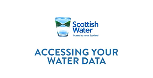 Accessing your Water Data Accessing Your Water Data text below Scottish Water glass logo
