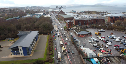 A section of the local sewer has also been upgraded A8 Greenock Flood Alleviation Project