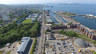 The A8 East Hamilton Street is the main route into Greenock from the east A8 Greenock Flood Alleviation Project