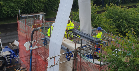 The liner will be fed into the existing pipe via access pits King's Inch Road Sewer Upgrade