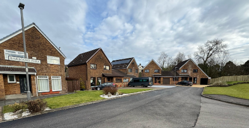 A new upgraded surface water sewer has been installed Stewarton Flood Alleviation