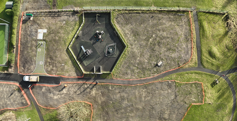 The work area after completion Cardross Outfall Completion