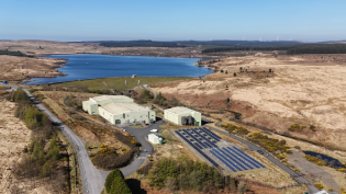 The new solar scheme at Penwhirn water treatment works