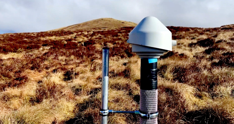 Monitoring equipment has been installed to capture data about peatland restoration at Loch Katrine