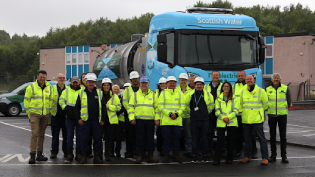 The fully electric HGV to join the Scottish Water fleet