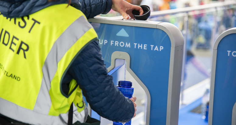One of the temporary Top up Taps which will be installed at key venues over the period of the Island Games