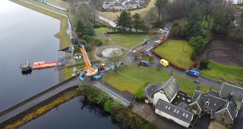 Aerial pic of reservoirs