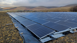 PV panels at Camps WTW