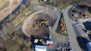 The Glentaner Road SuDS pond will help to alleviate surface water flooding in the area Glentaner Road SuDS Pond