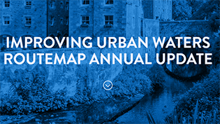 Improving Urban Waters Update for 2023 cover and title of the Improving Urban Waters Update for 2023