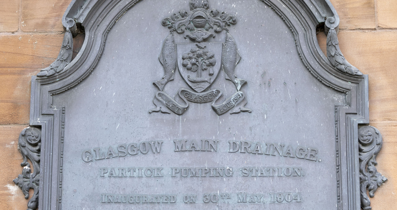 The pumping station was opened by Glasgow Corporation in 1904 Partick Pumping Station