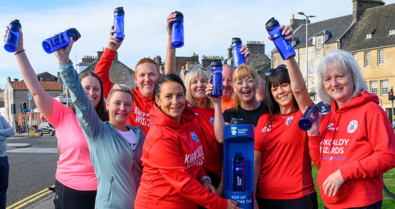 Running club, Kirkcaldy Wizards at the Top Up Tap